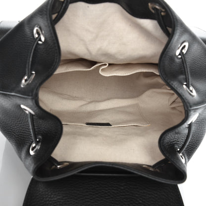 Gucci Cellarius Calfskin Medium Bamboo Backpack Black 5 of 7