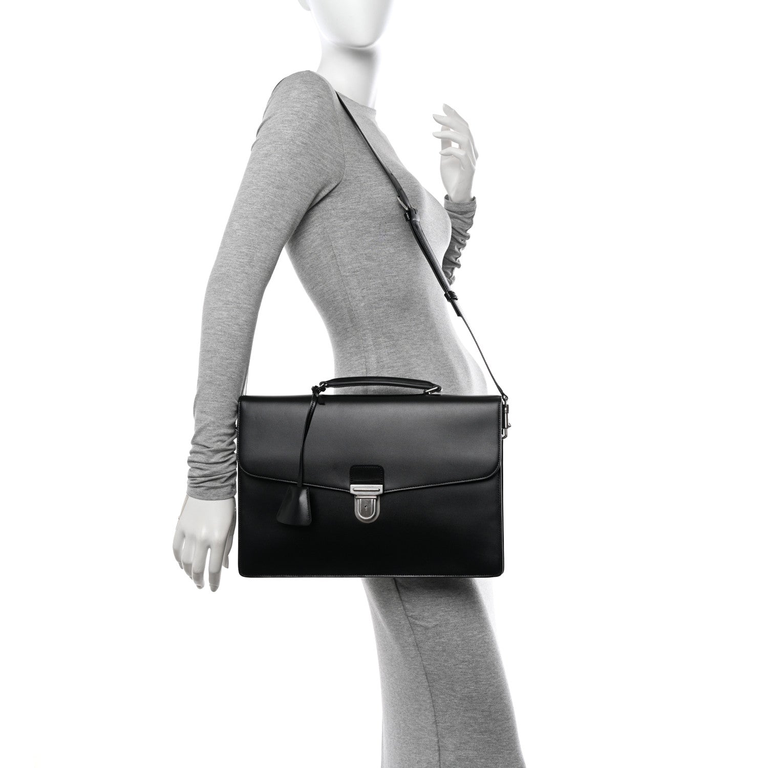 Celine Box Cartable Medium Briefcase Black 2 of 10