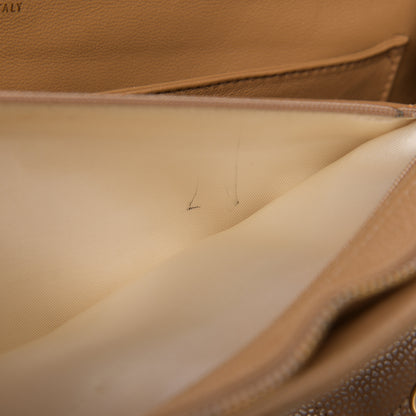 Chanel Metallic Caviar Quilted Shopping Tote Beige 8 of 11