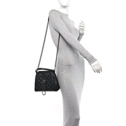 Chanel Caviar Quilted Small CC Bucket Bag Black 2 of 13
