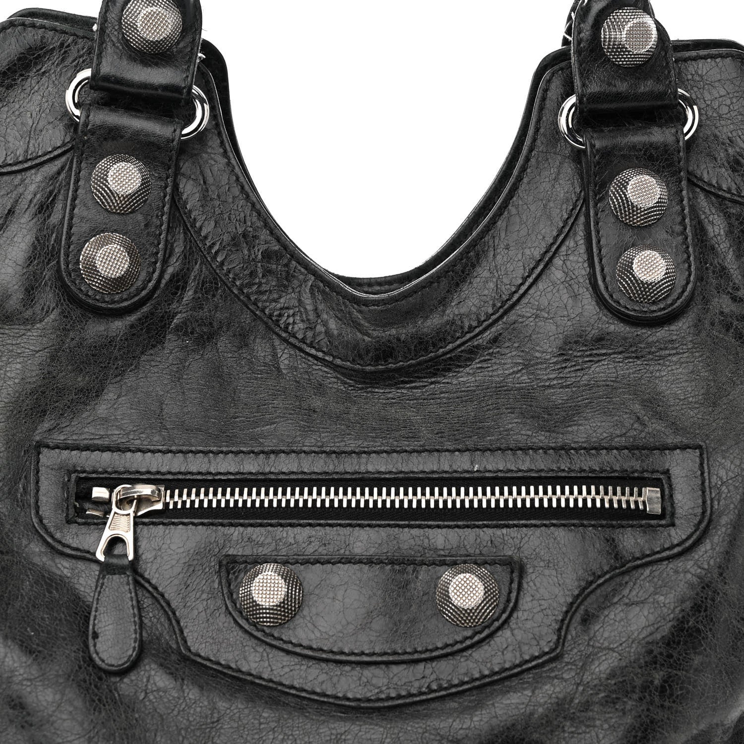 Balenciaga Agneau Giant 21 Silver Hardware Folder Black 15 of 40