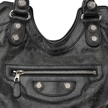 Balenciaga Agneau Giant 21 Silver Hardware Folder Black 15 of 40