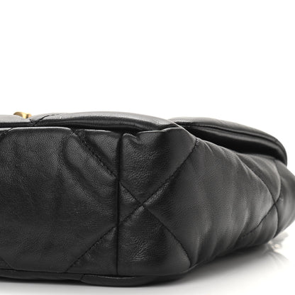 Chanel Goatskin Quilted Medium Chanel 19 Flap Black 10 of 11