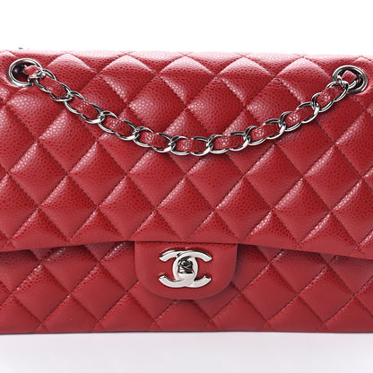 Chanel Caviar Quilted Medium Double Flap Red 7 of 9
