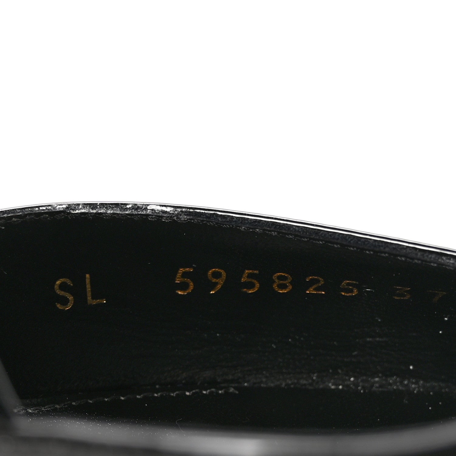 Saint Laurent Patent Anja 105 Ankle Strap Pointed Pumps 37 Black 9 of 10