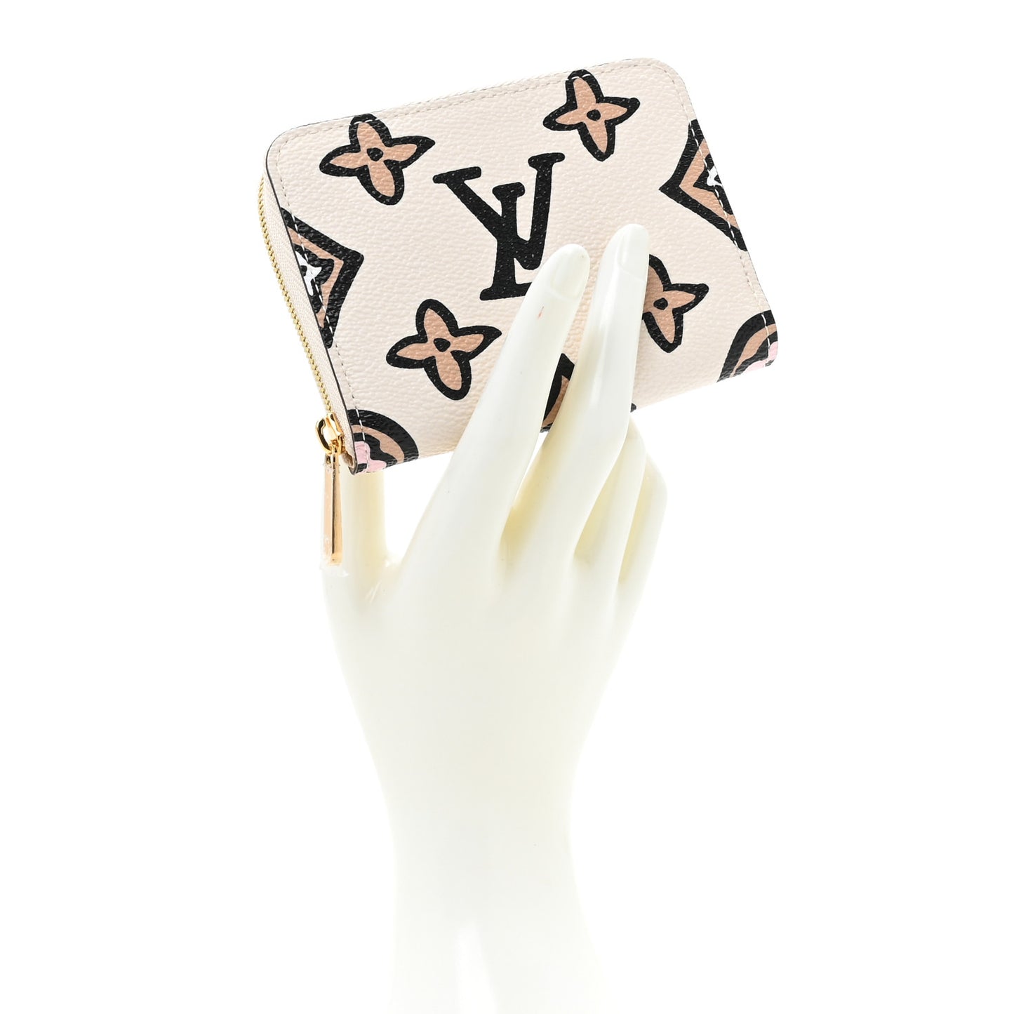 Monogram Giant Wild At Heart Zippy Coin Purse Creme