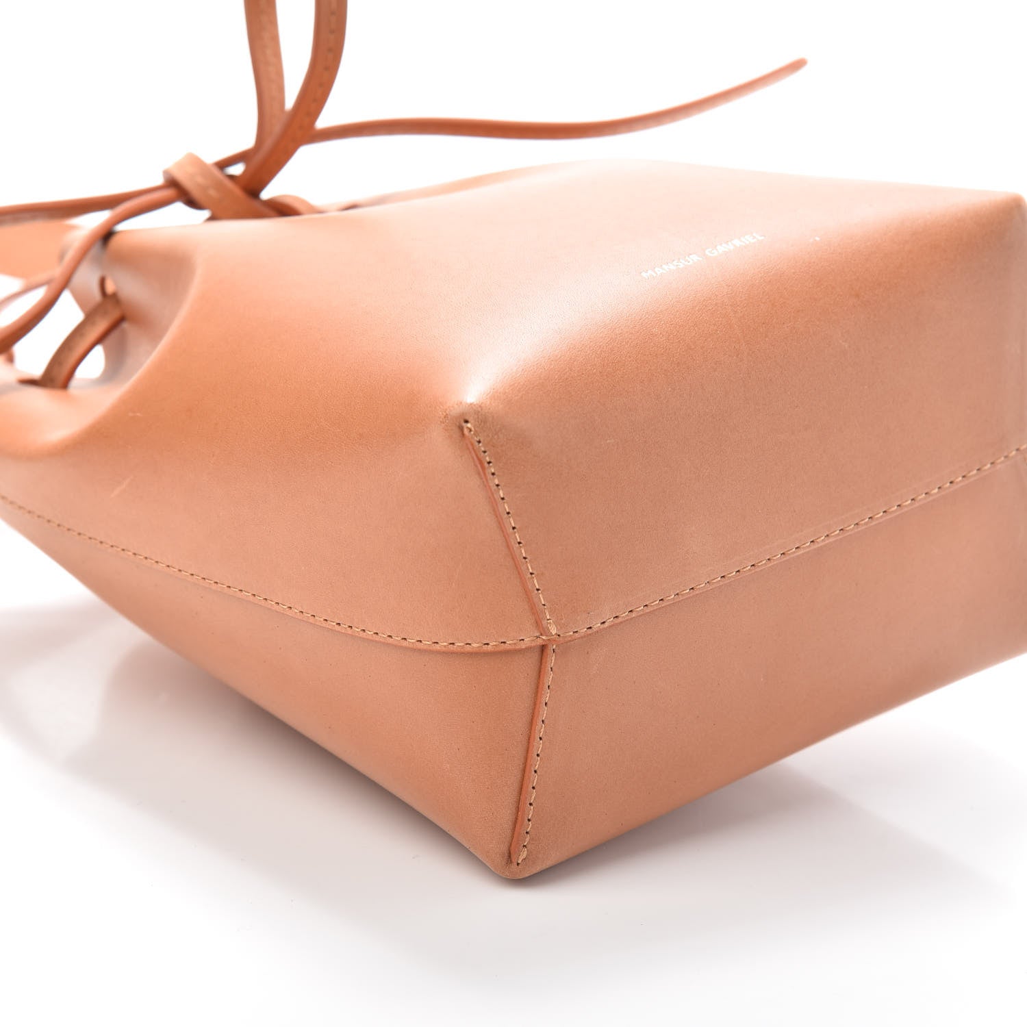 Mansur Gavriel Calfskin Mini Mini Bucket Bag Cammello Rosa 7 of 8