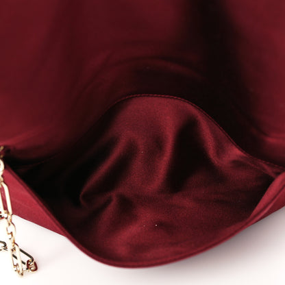 Jimmy Choo Satin Crystal Titania Clutch Red 5 of 10