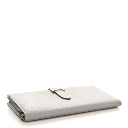 Hermes Epsom Bearn Gusset Wallet Bleu Lin 4 of 9