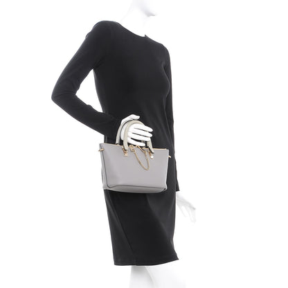 Chloe Smooth Calfskin Mini Baylee Tote Cashmere Grey 2 of 7