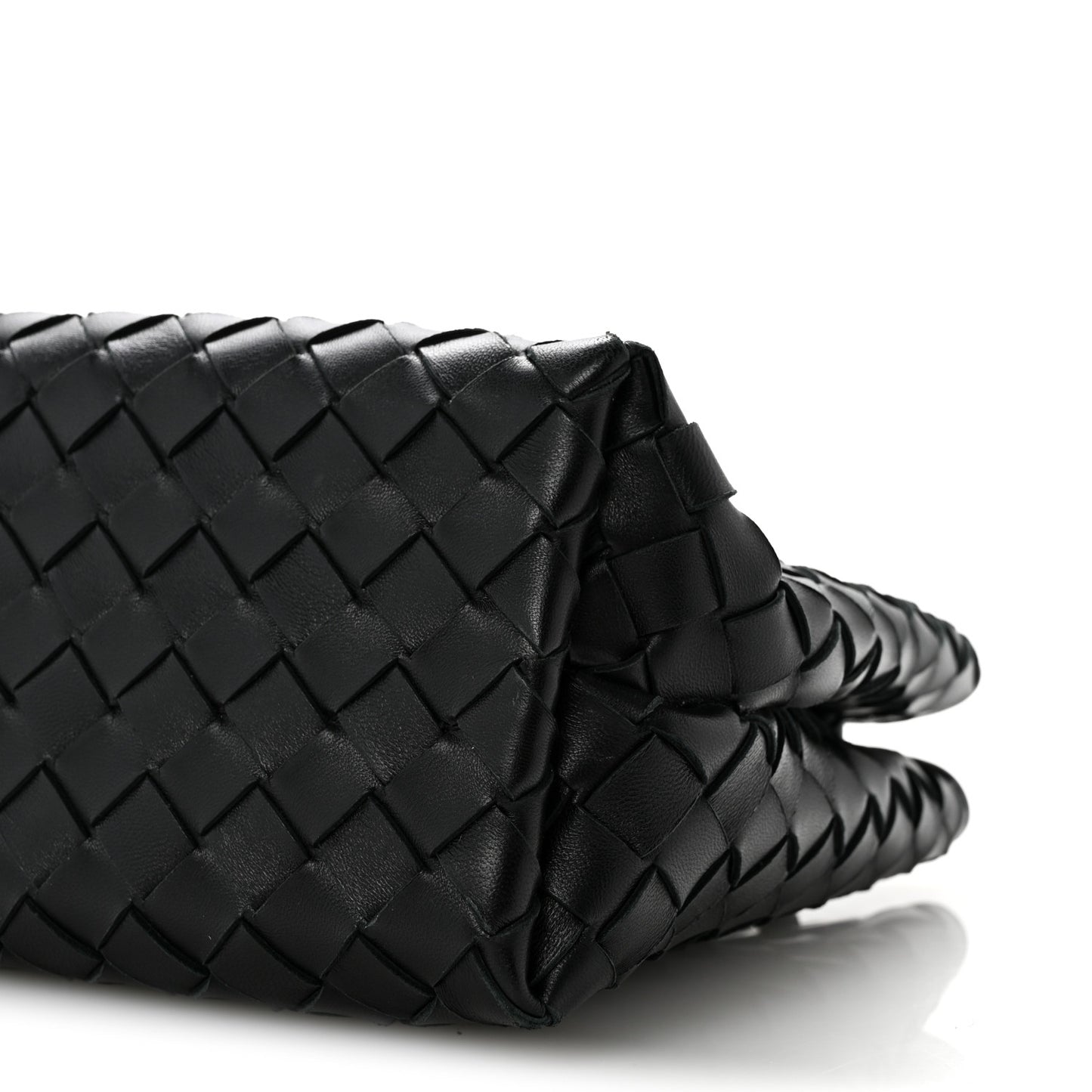 Nappa Intrecciato Small Andiamo Shoulder Bag Black