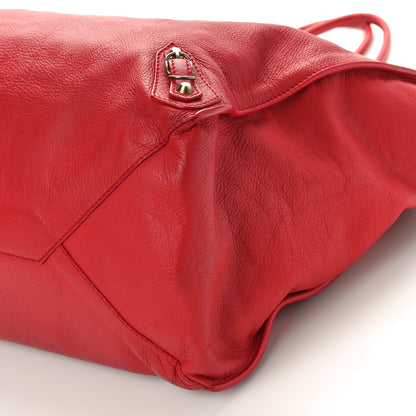 Balenciaga Veau Souple Papier A4 Zip Around Tote Rouge 9 of 10