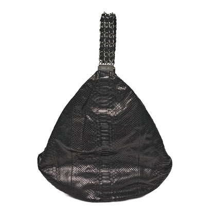 Chanel Snakeskin Rock and Chain Hobo Black 1 of 10