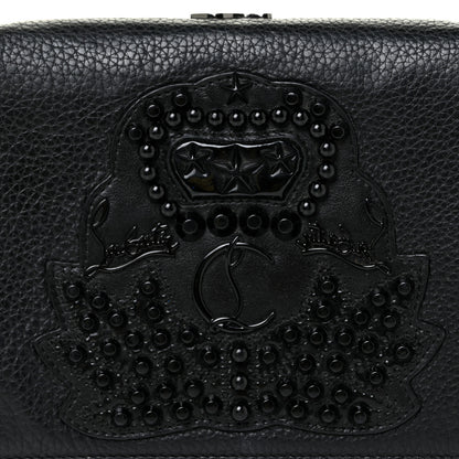 Christian Louboutin Calfskin Embellished Baguette Black 8 of 21