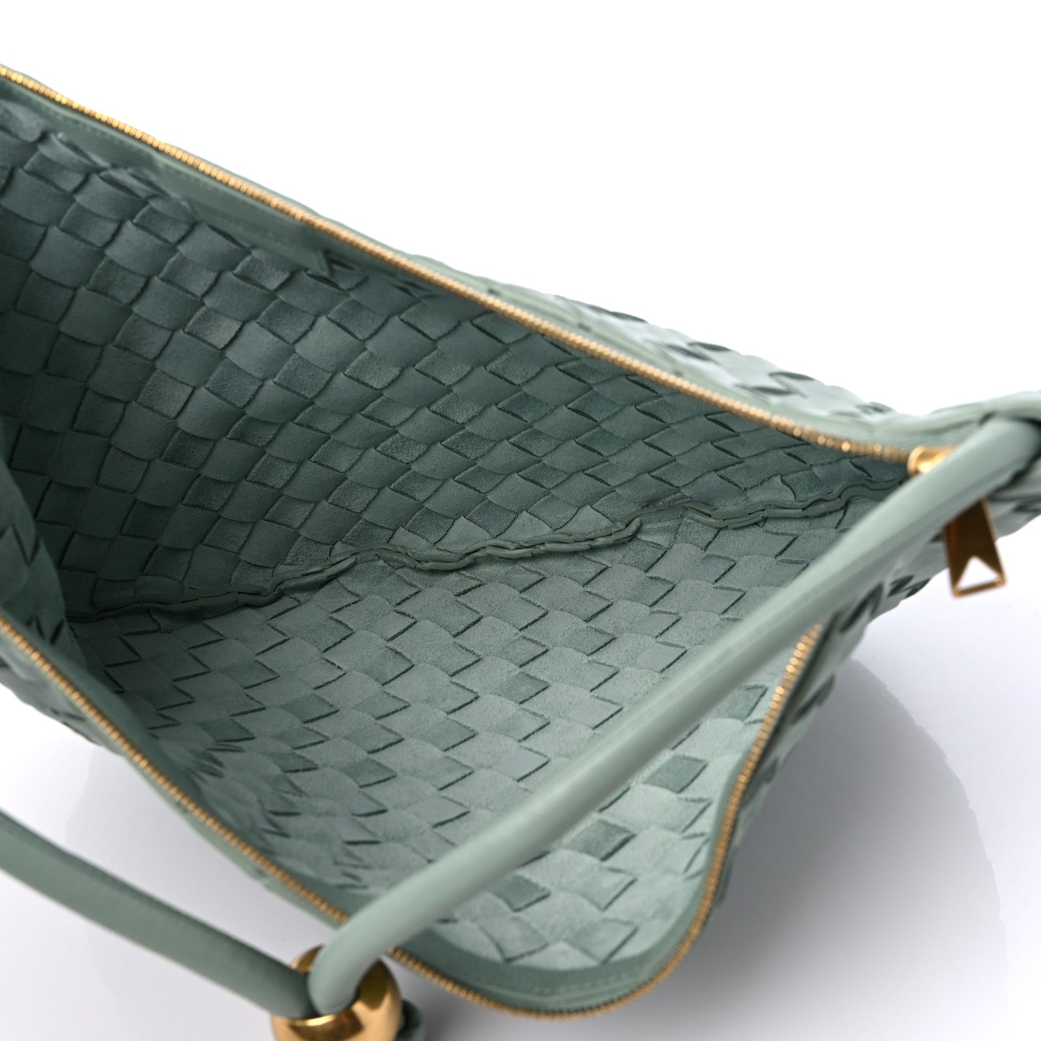 Bottega Veneta Nappa Intrecciato Small Turn Pouch Light Green 5 of 8