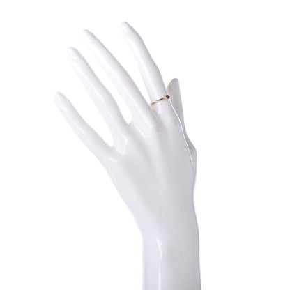 Cartier 18K Yellow Pink White Gold Ruby Cable Twist Ring 50 5 2 of 5