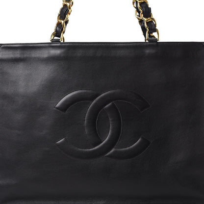 Chanel Lambskin CC Tote Black 8 of 18