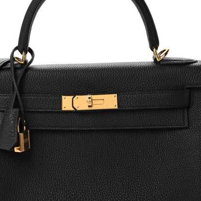 Hermes Togo Kelly Retourne 28 Black 8 of 11