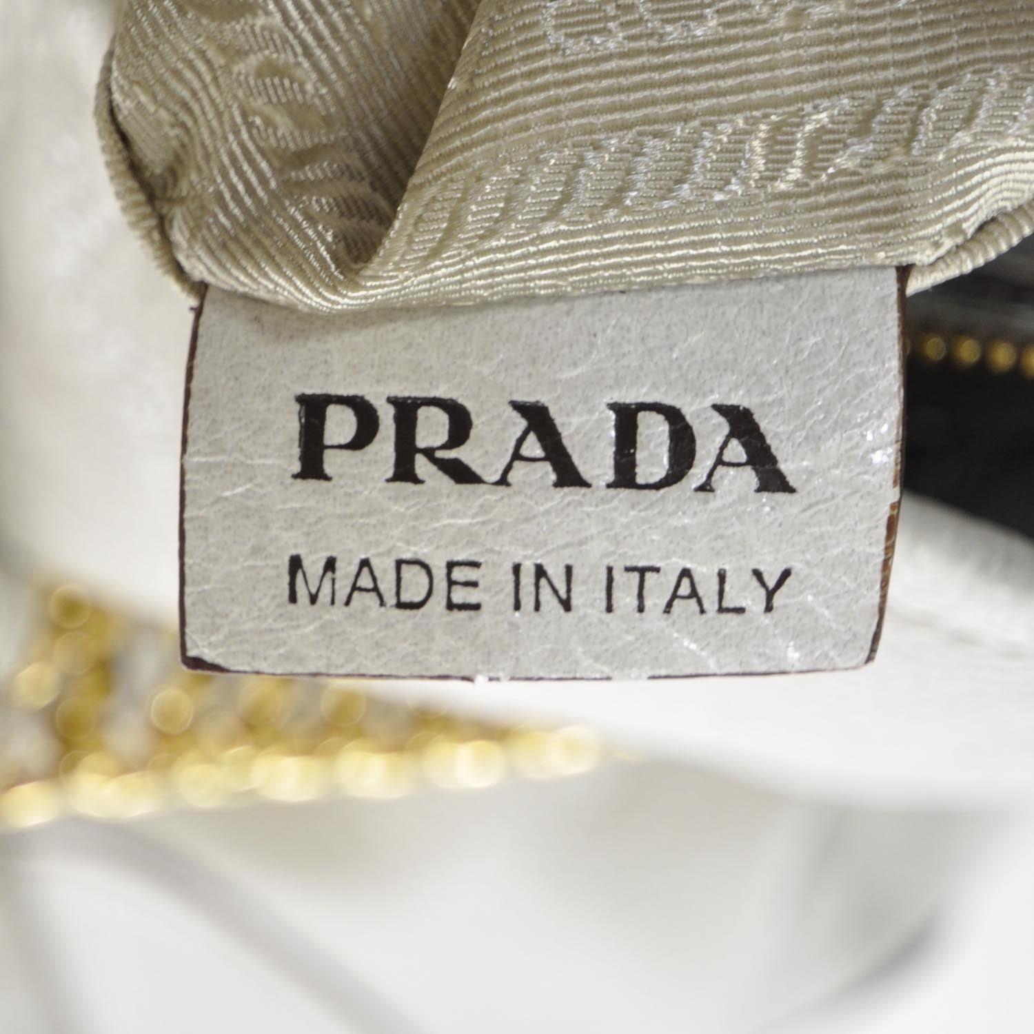 Prada Cervo Lux Chain Shoulder Bag 8 of 10