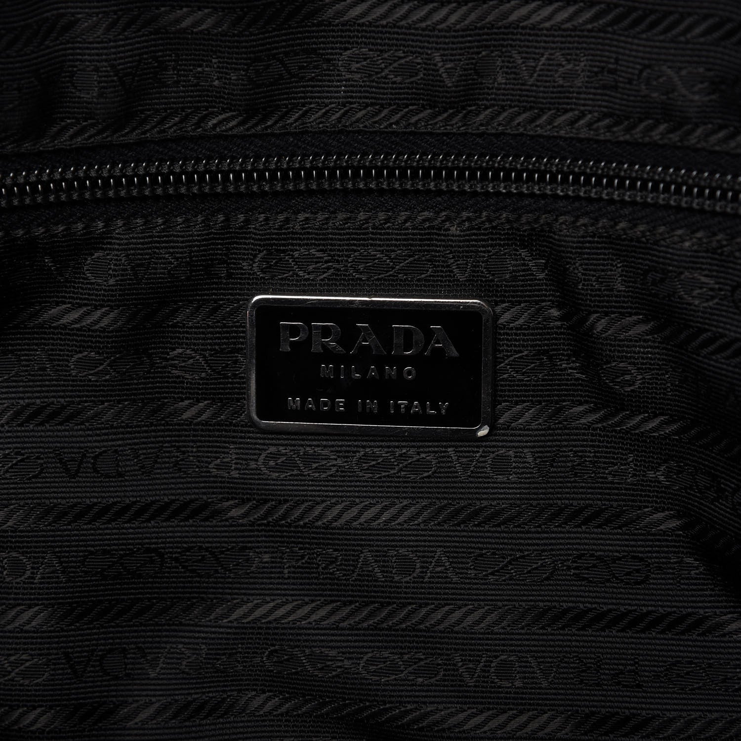 Prada Tessuto Nylon Sport Semitracolla Shoulder Bag Black 8 of 10