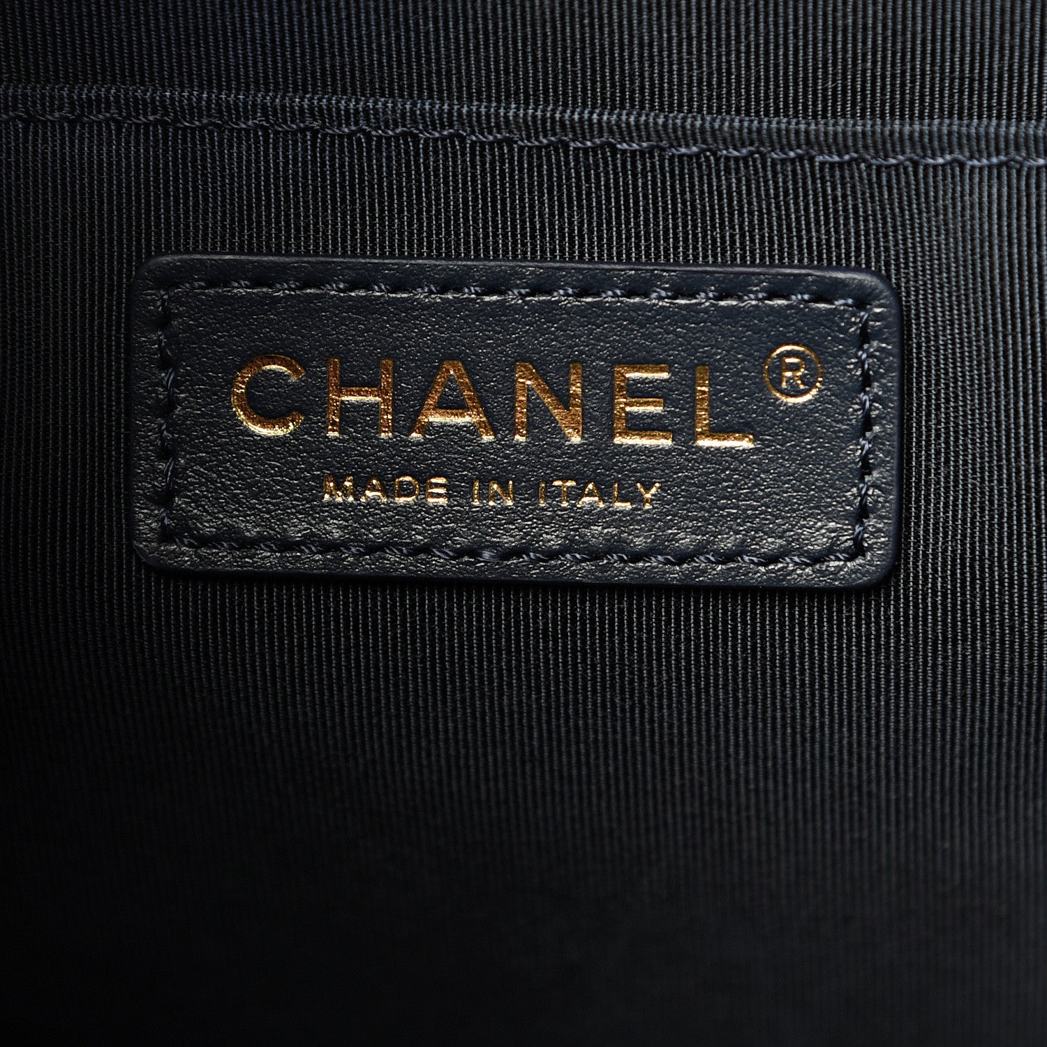 Chanel Caviar Quilted Rolled Up Bucket Drawstring Bag Navy 5 of 10