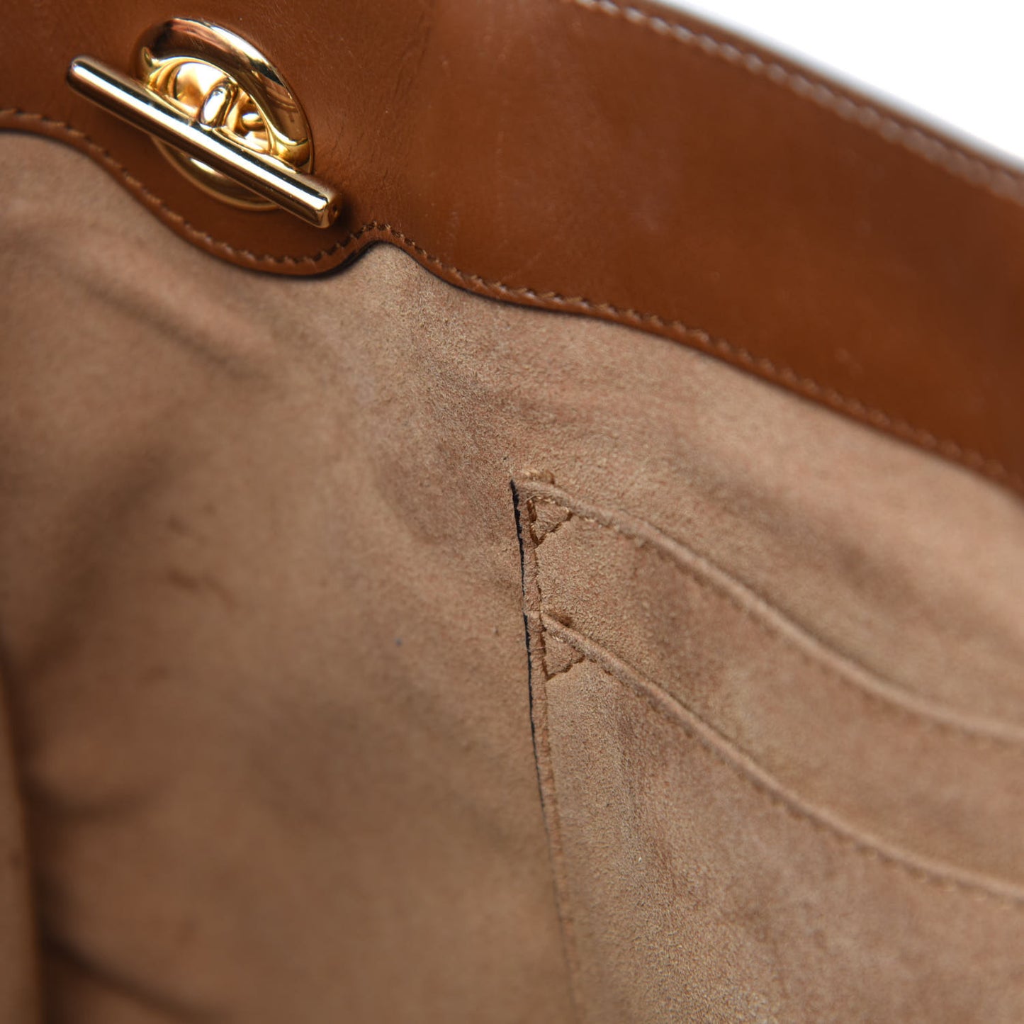 GG Supreme Monogram Medium Padlock Tote Beige Cuir