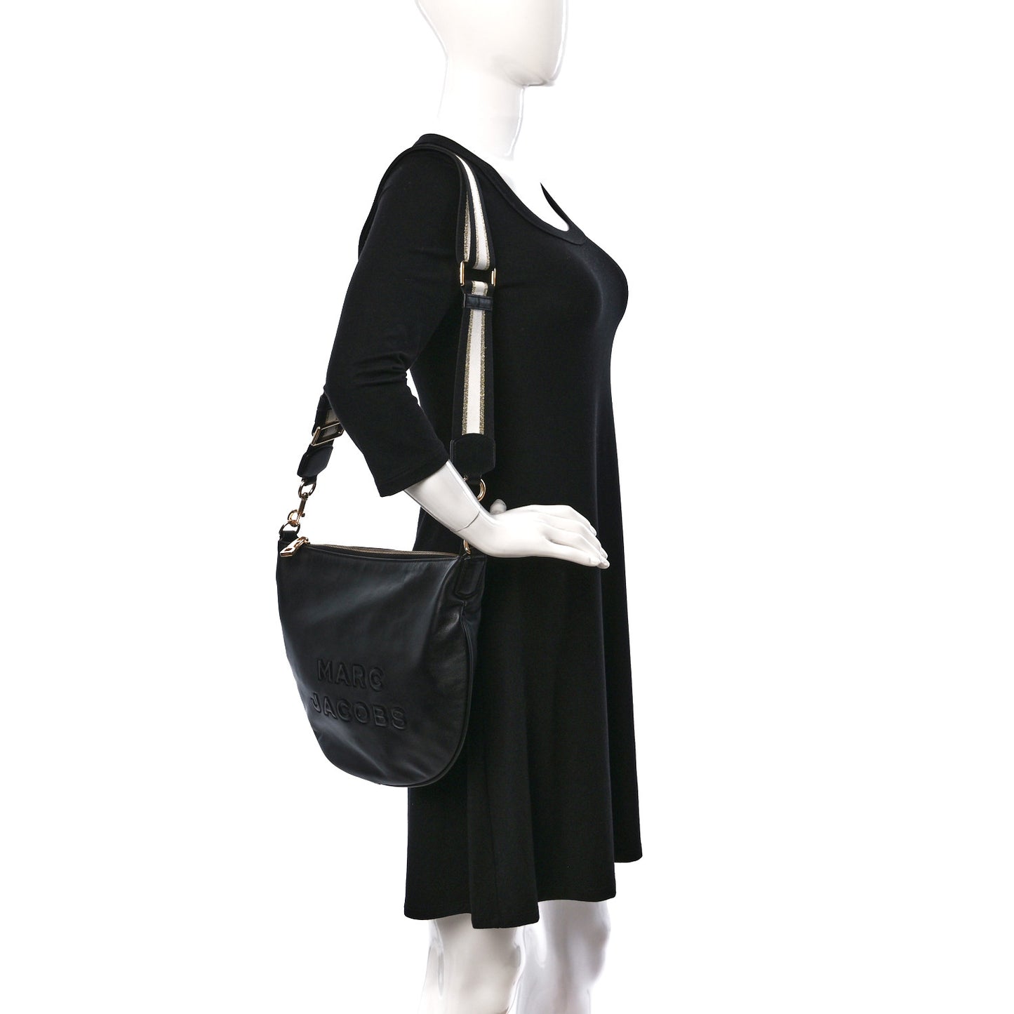 Calfskin The Flash Hobo Crossbody Black