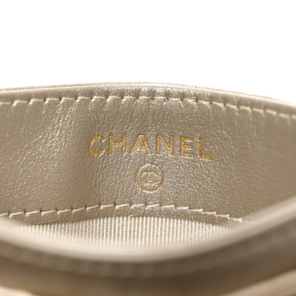 Chanel Metallic Aged Calfskin Quilted Reissue Card Holder Gold 6 of 7