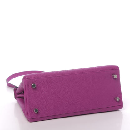 Hermes Togo Kelly Retourne 25 Rose Pourpre 4 of 11