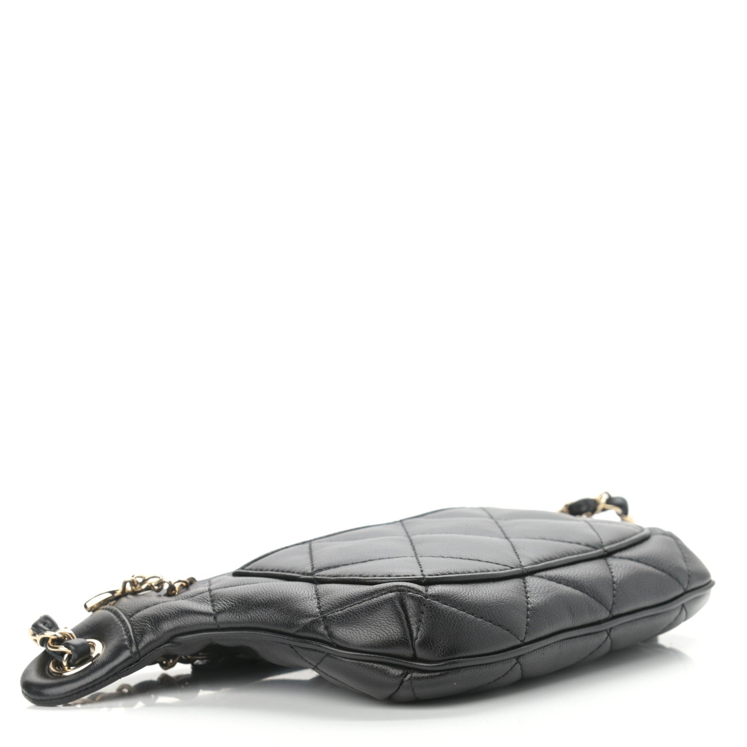 Chanel Lambskin Quilted Waist Belt Bag Black 3 of 10