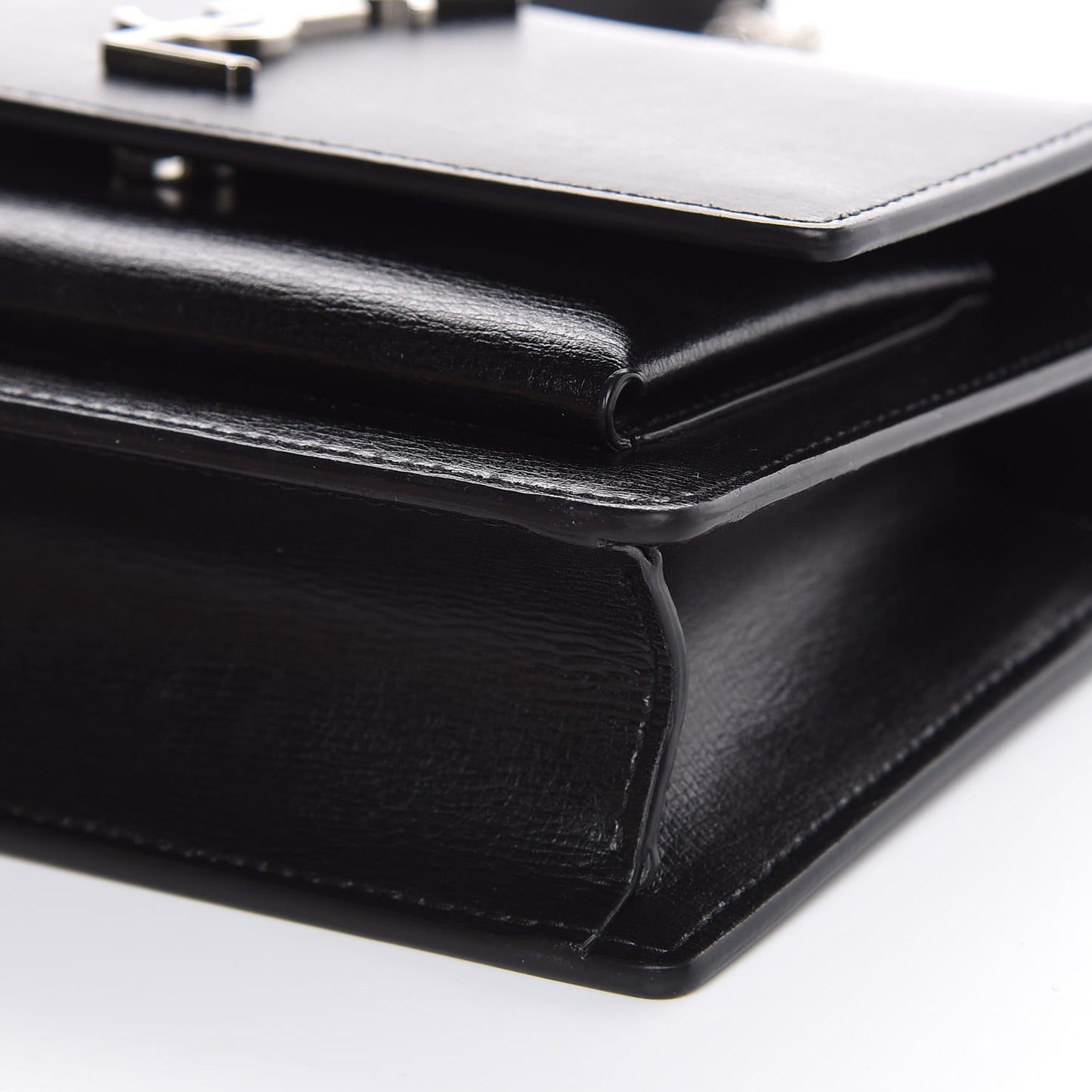 Calfskin Monogram Sunset Chain Wallet Black