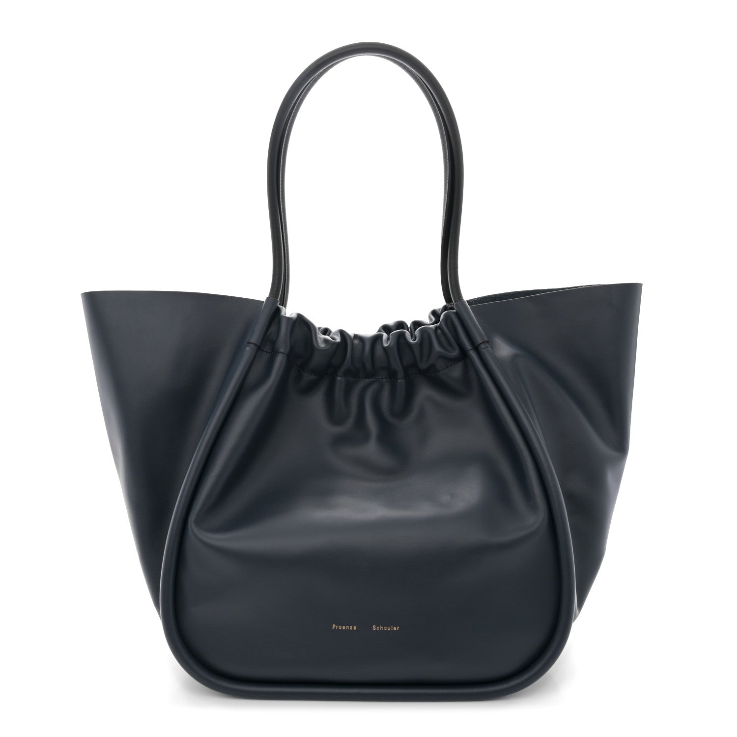 Proenza Schouler Calfskin XL Ruched Tote Dark Navy 1 of 12