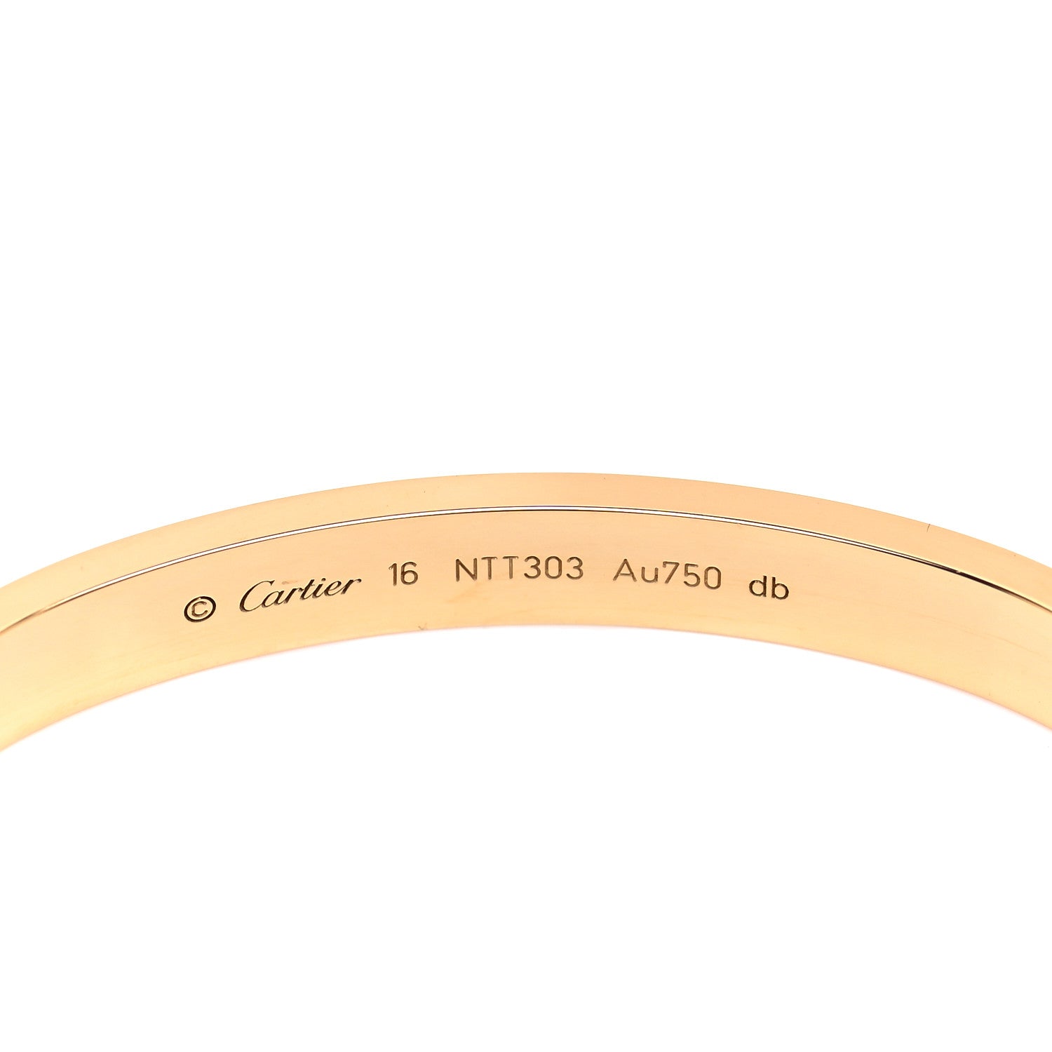 Cartier 18K Yellow Gold LOVE Bracelet 16 8 of 12