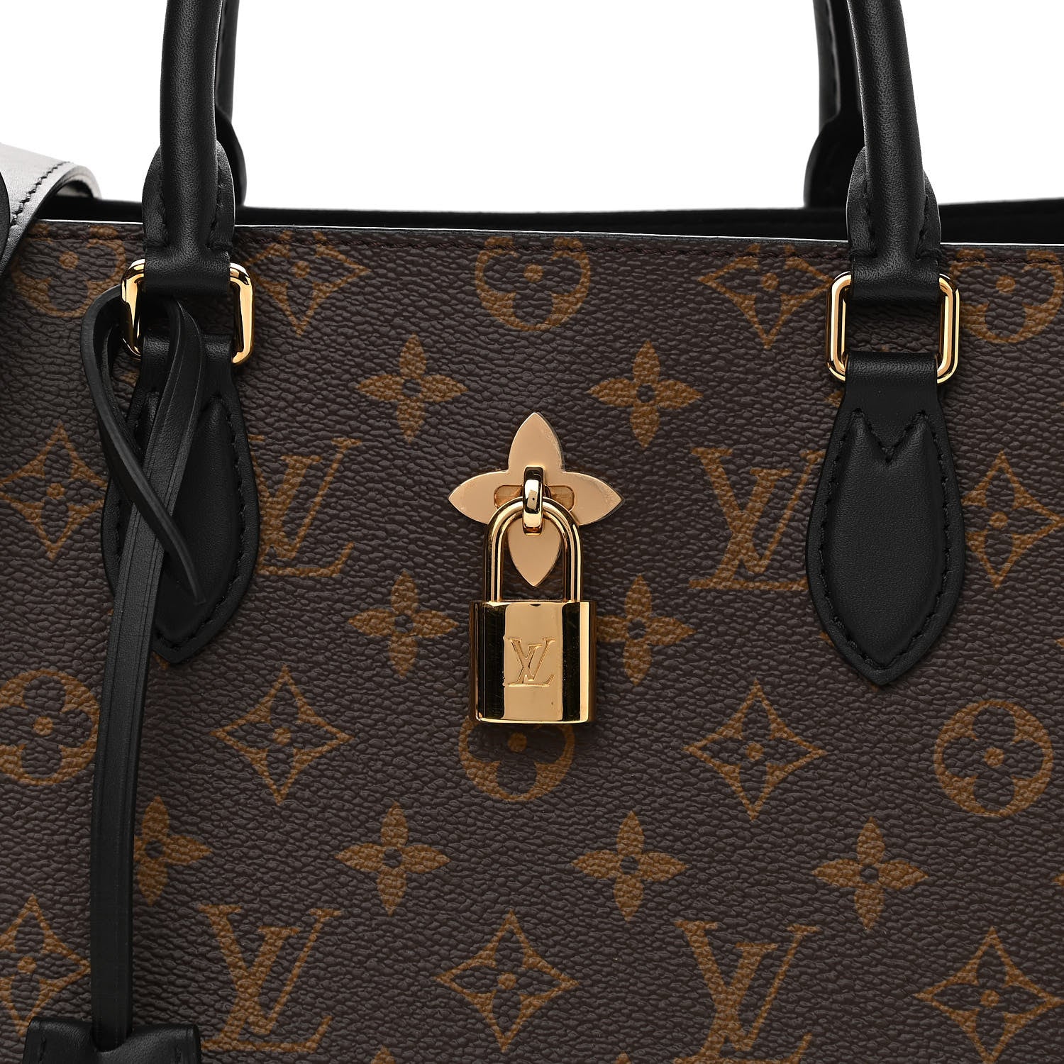 Louis Vuitton Monogram Flower Tote Black 7 of 10