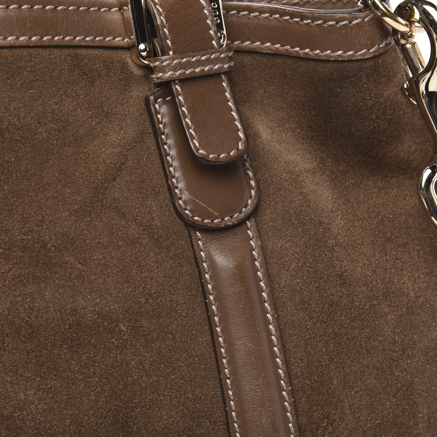 Suede Medium Britt Tote Brown