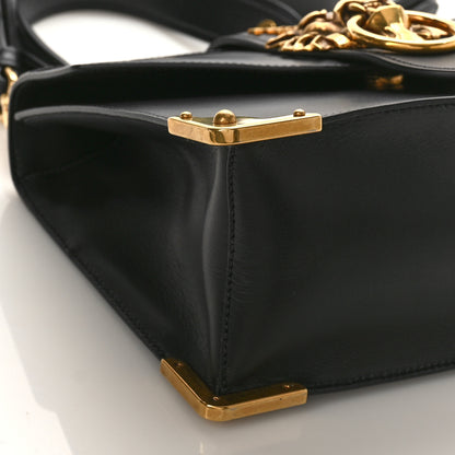 Prada Antic Soft Saffiano Lions Head Cahier Shoulder Bag Black 7 of 8