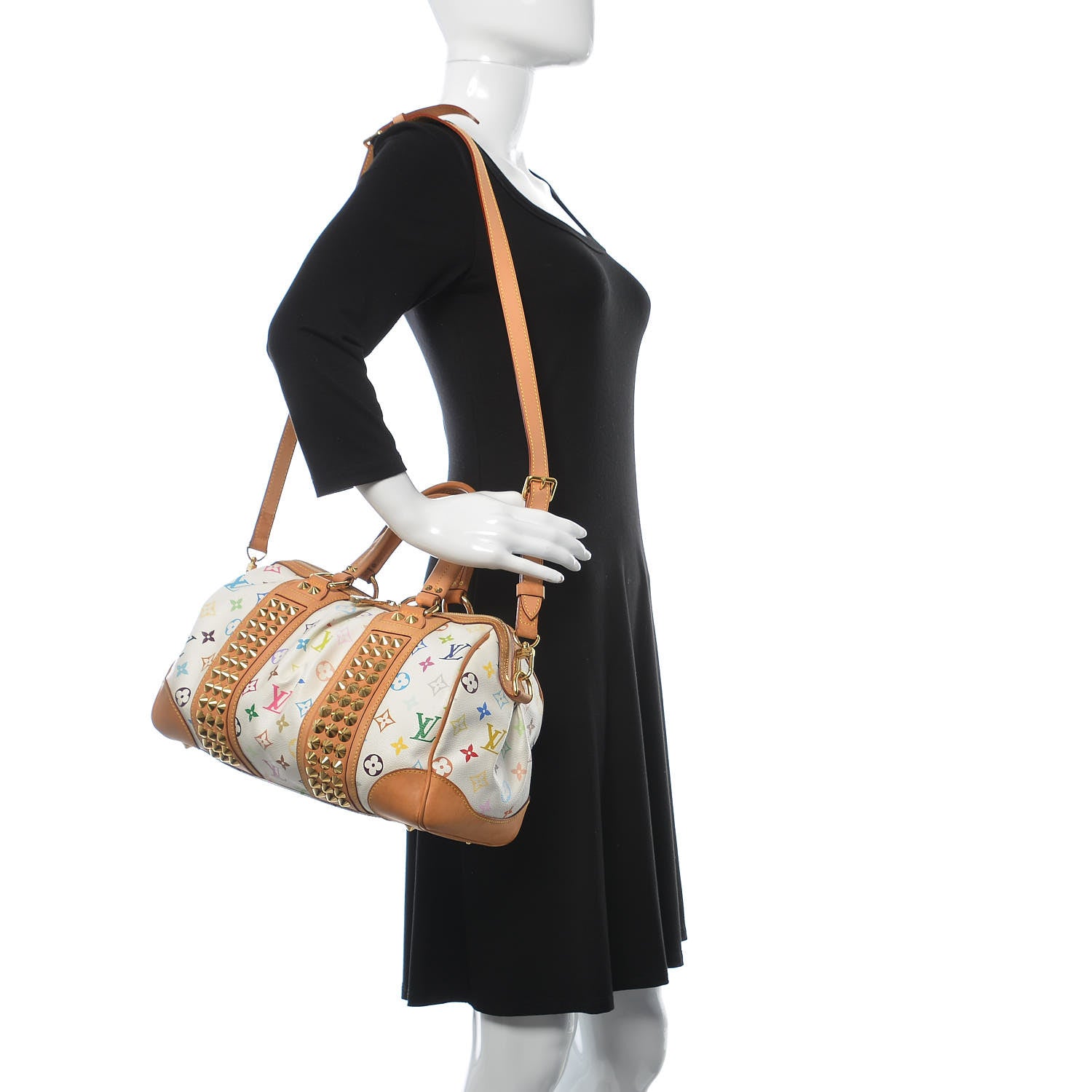 Louis Vuitton Monogram Multicolor Courtney MM White 2 of 23