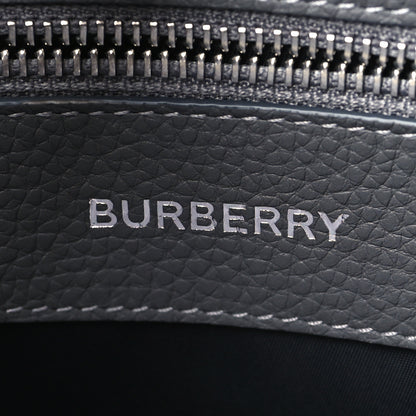 Burberry Grainy Calfskin Embossed Bruno Messenger Charcoal Grey 6 of 8