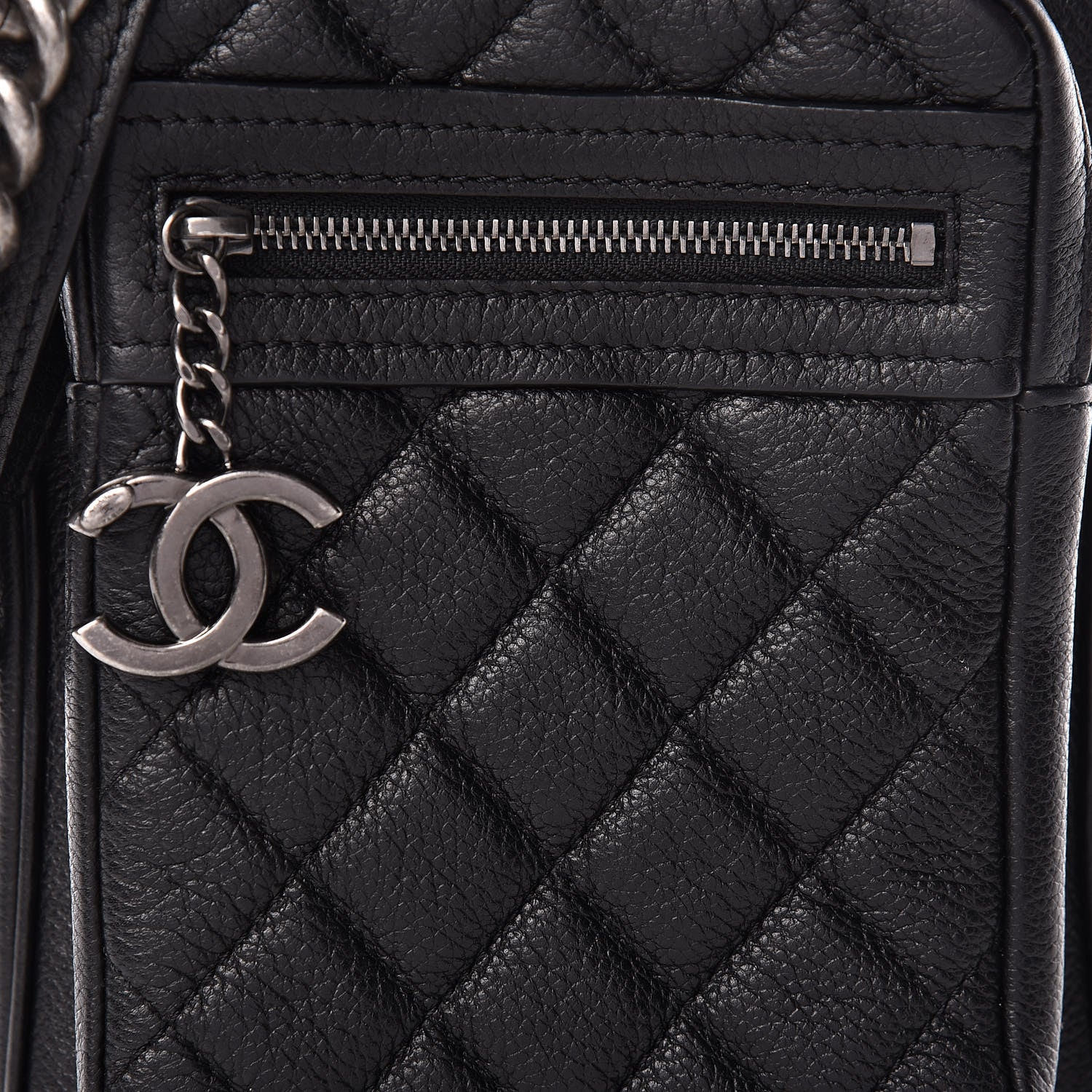 Chanel Calfskin Camera Case Black 8 of 10