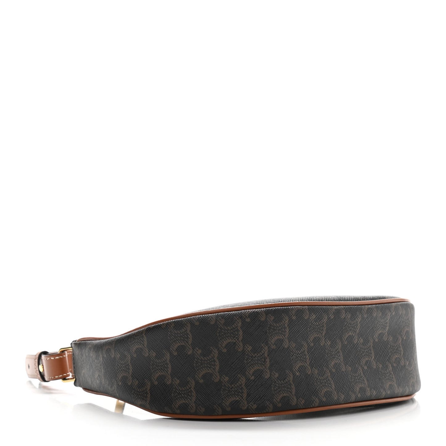 Triomphe Canvas Calfskin Ava Shoulder Bag Tan