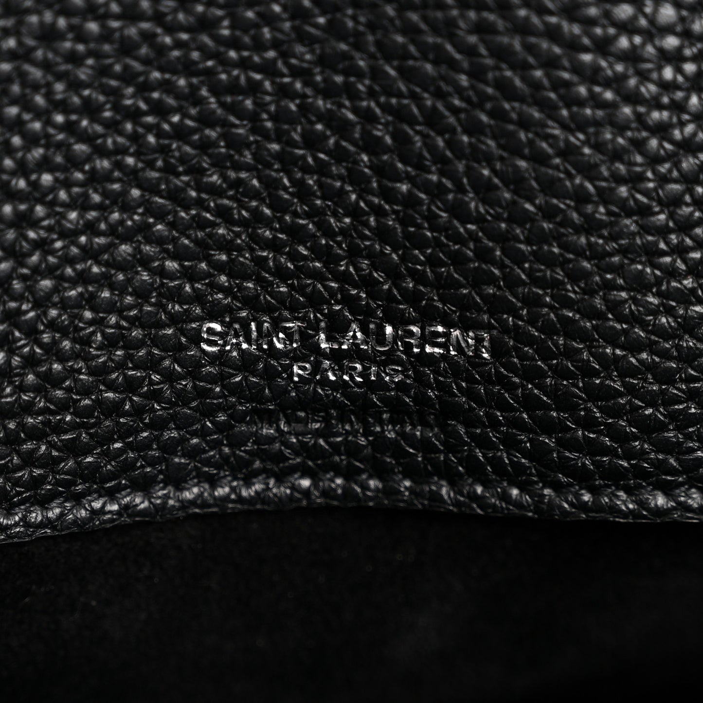 Grained Calfskin Small Supple Sac De Jour Black
