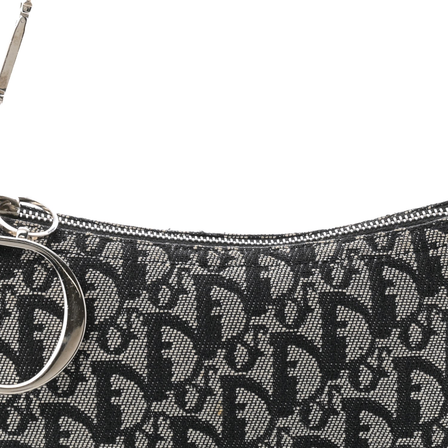 Christian Dior Monogram Shoulder Bag Pochette Black 8 of 13