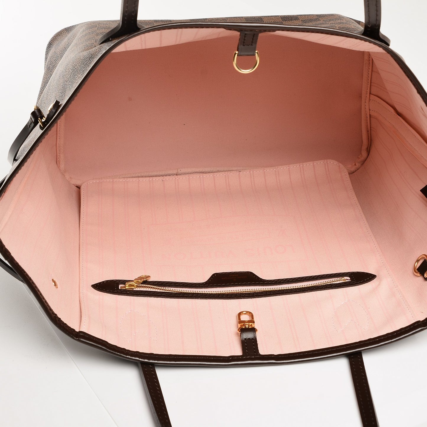 Damier Ebene Neo Neverfull MM Rose Ballerine