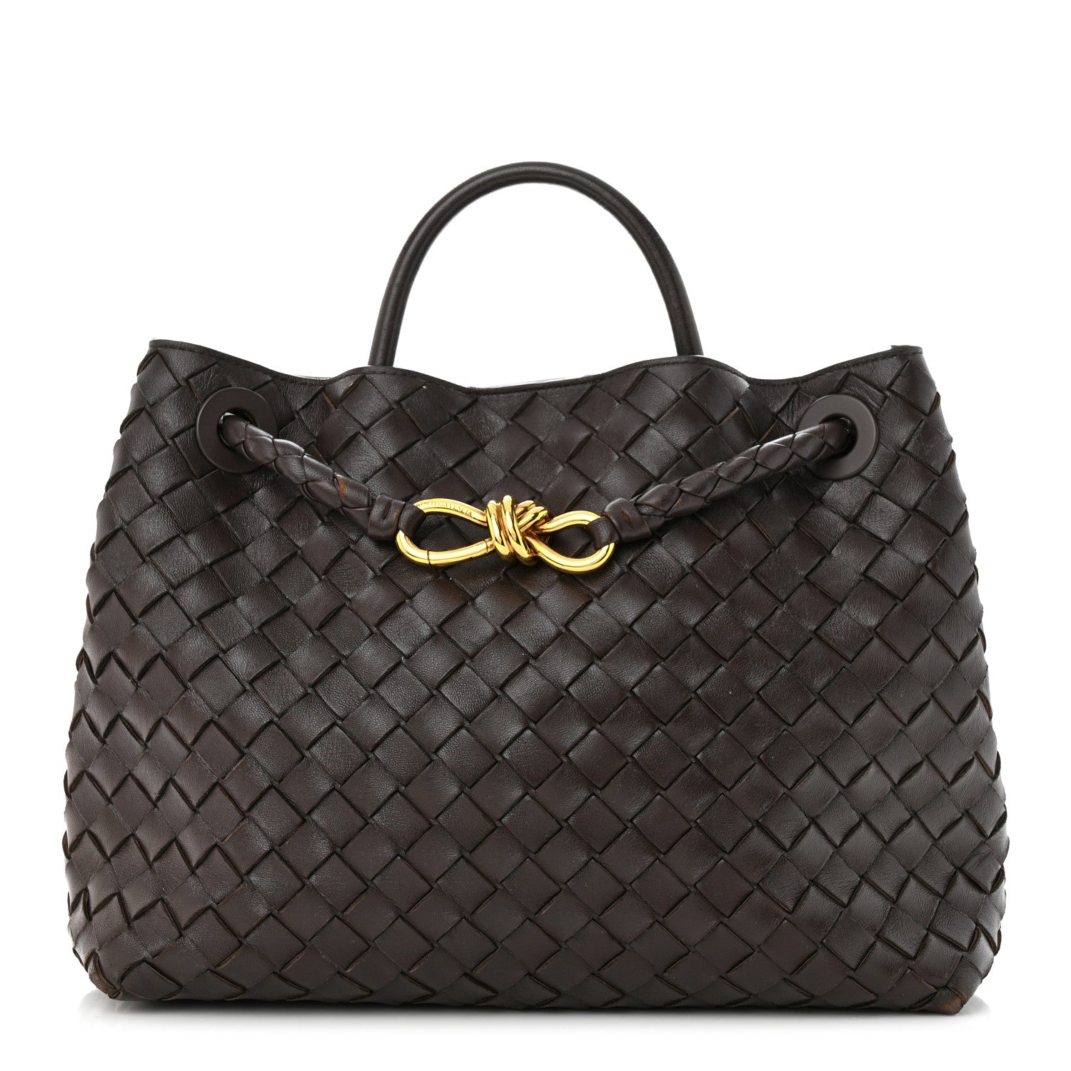 Bottega Veneta Nappa Intrecciato Medium Andiamo Shoulder Bag Fondant 1 of 11
