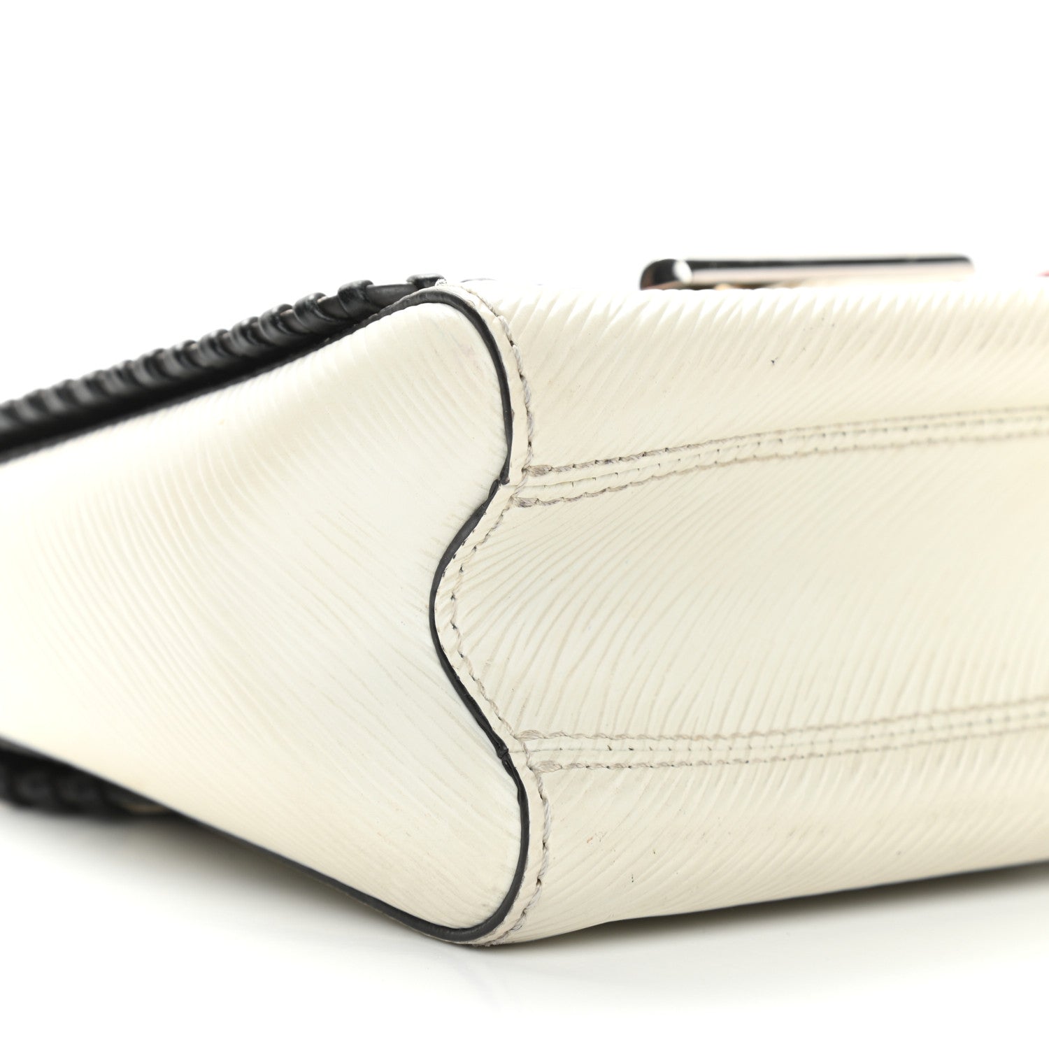 Louis Vuitton Epi Embroidered Twist Shoulder Bag PM White 10 of 13