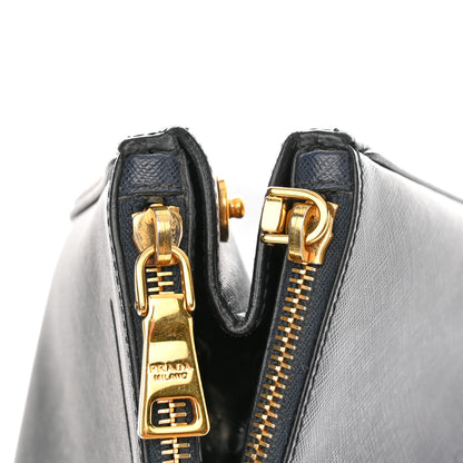 Prada Saffiano Medium Galleria Double Zip Tote Baltico 12 of 13