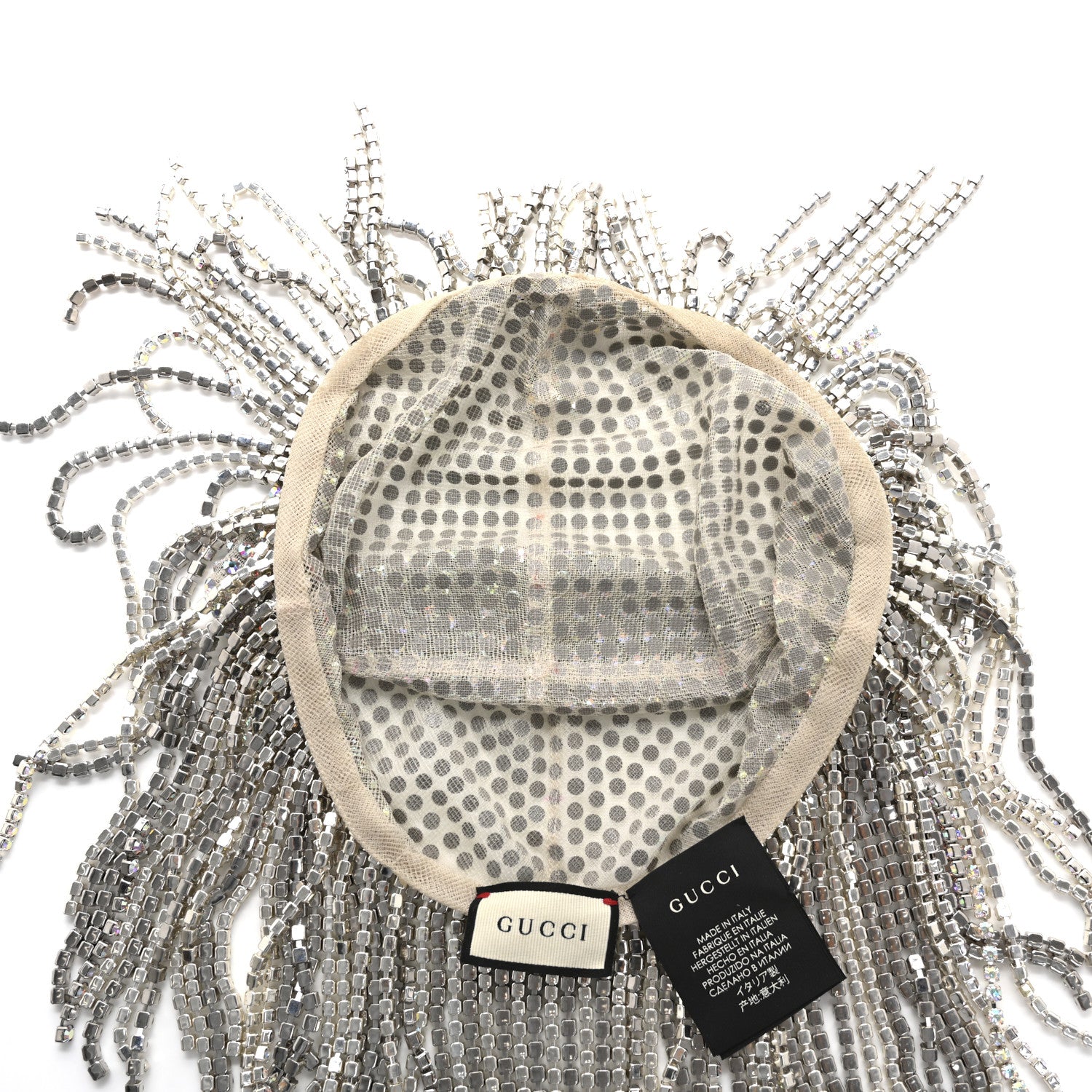 Gucci Swarovski Crystal Headpiece Silver 4 of 7