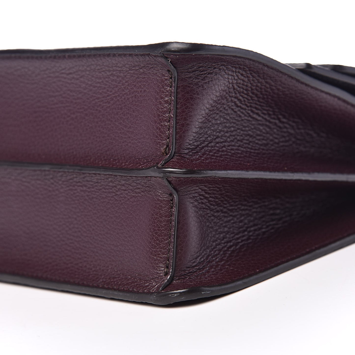 Small Classic Grain Harlow Satchel Oxblood