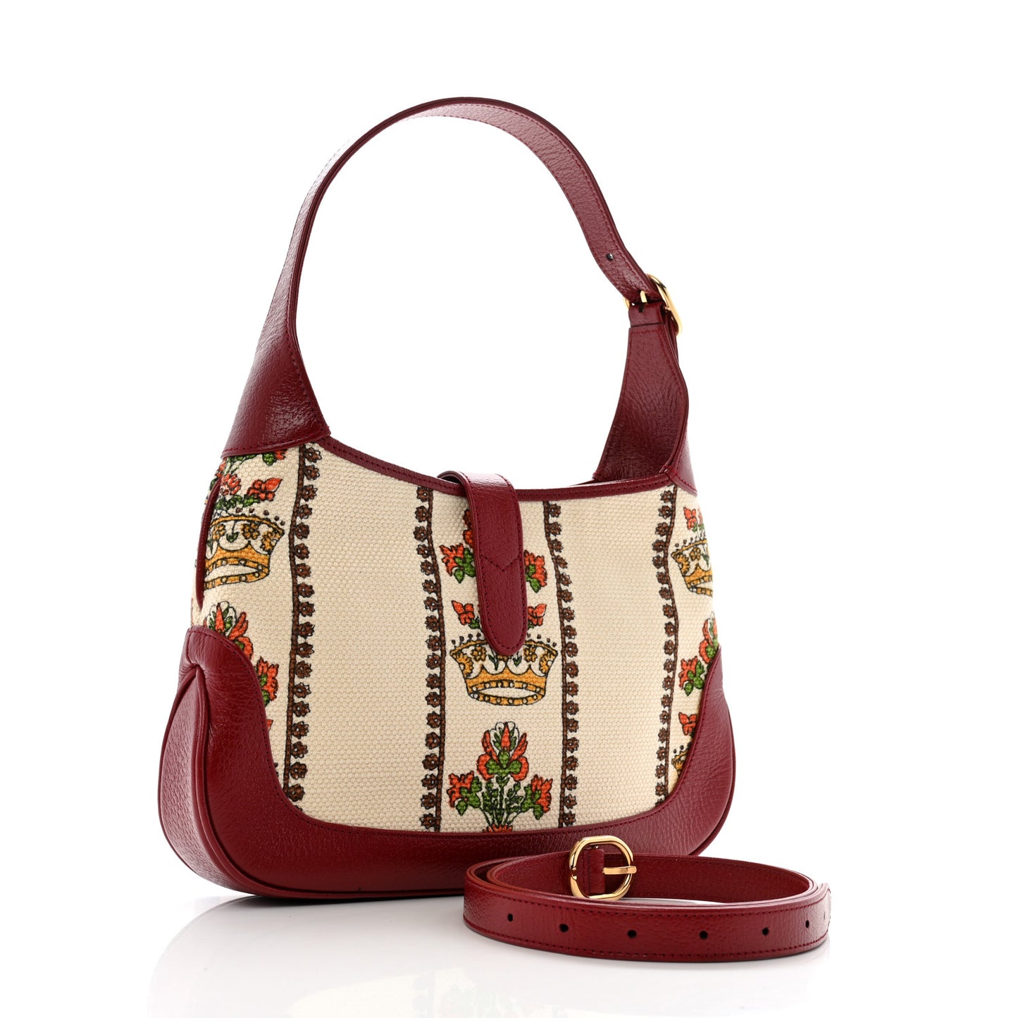 Canvas Calfskin 100 Centennial Music Small Jackie 1961 Hobo Ivory Red