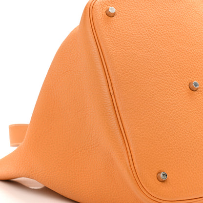 Hermes Taurillon Clemence Picotin Lock 26 GM Jaune D'Or 9 of 13